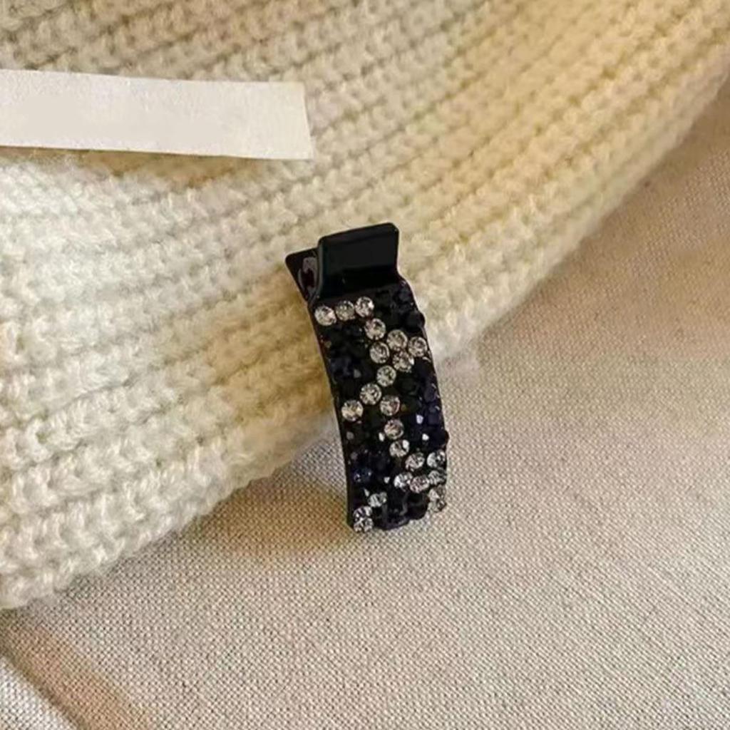 Rhinestone Bangs Duckbill Hair Clips Barrettes Small Bow Hairpin Hair Accessories for Women Hairpin Ponytail Headwear