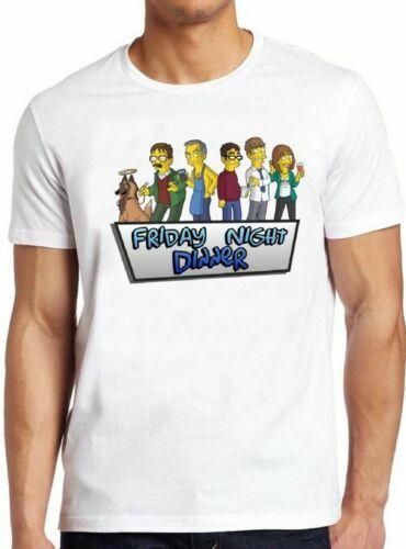 Friday Night Dinner Funny Simpsons Shalom Jackie Cool Gift Tee T Shirt 216 S разноцветный