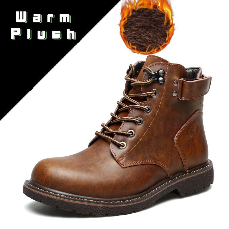 

Роскошные мужские ботинки, дизайнерская обувь из натуральной кожи для мужчин, британский стиль, ретро-ботинки, брендовые мужские мотоциклетные ботинки 46