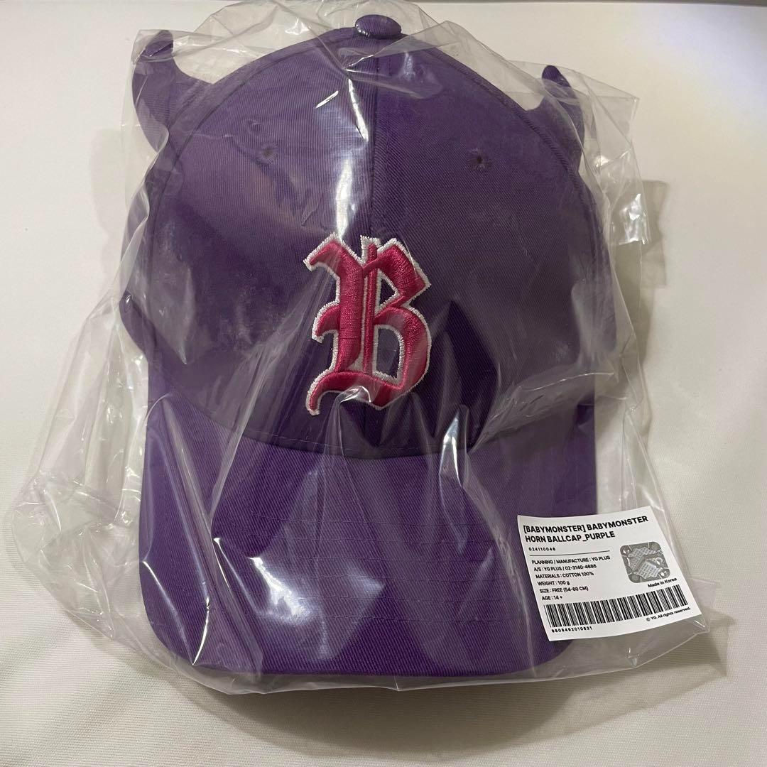 

[Б/У] Бейсболка с рожками BABYMONSTER (ФИОЛЕТОВЫЙ)
