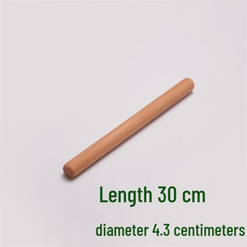 Zhaoran Beechwood Rolling Pin & Glass Dough Mat Set