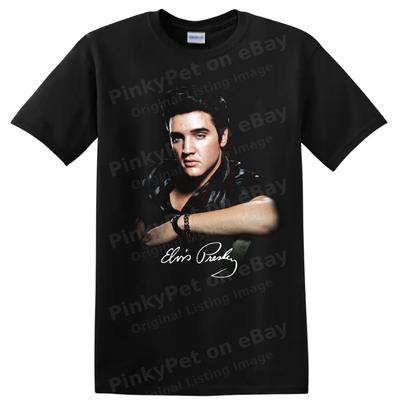 Elvis Presley Rock And Roll Icoon T-shirt Portret Muziek Legende Tee