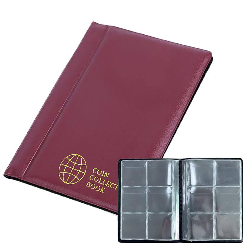 240-Pocket Large Antique Coin Storage Album - Commemorative Coin Collector Binder