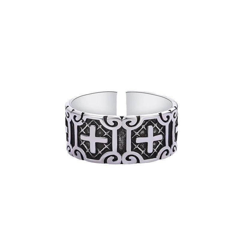 Xiaomi 925 Sterling Silver Finger Rings for Women Vintage Cross Couple Minimalist Ring Party Jewelry Gift Prevent Allergy