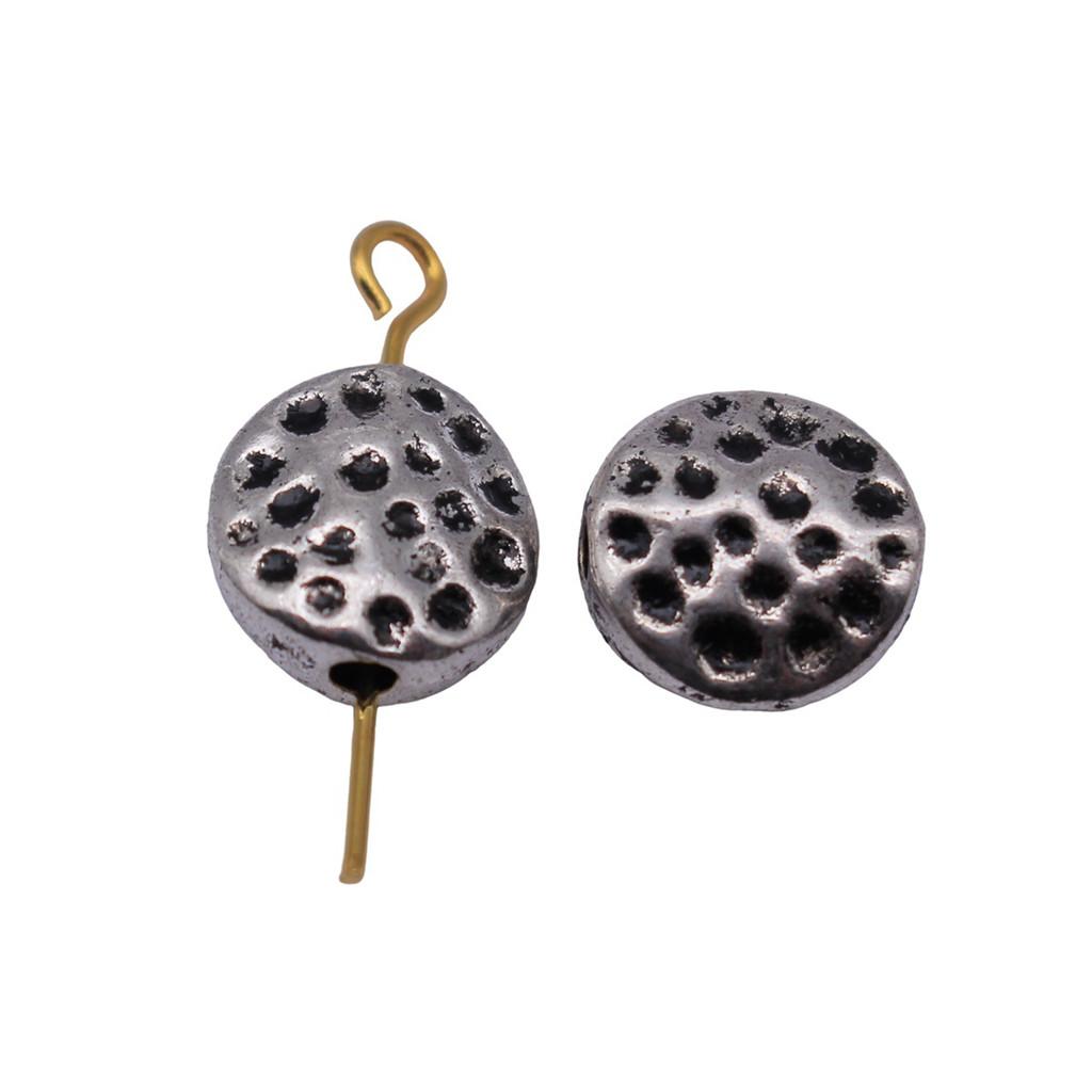 Runde Perlen mit kleinem Loch Antike Metallanhänger Abstandshalter Schmuckherstellung Zubehör