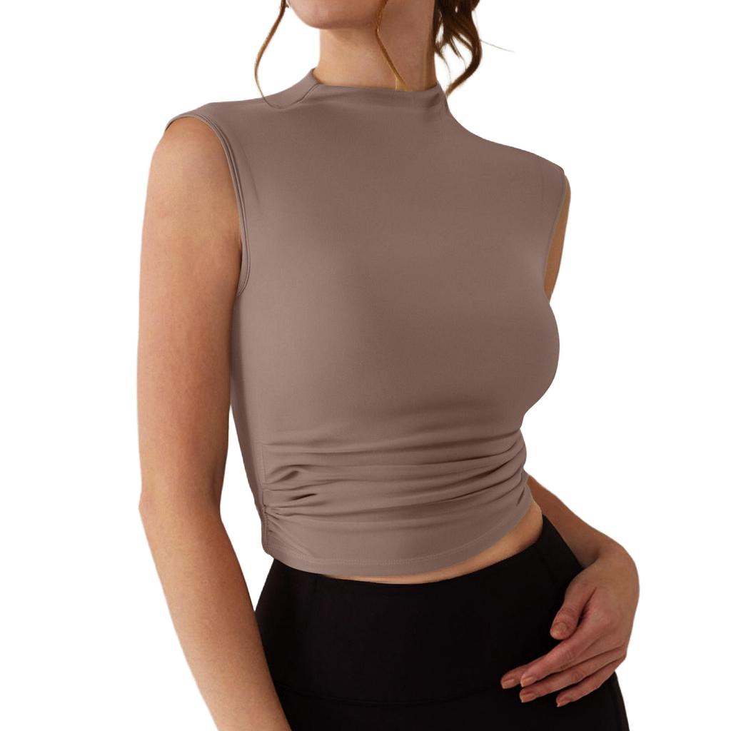 Women's Fashion Casual Slim Sleeveless Bottoming Shirt Outerwear Top