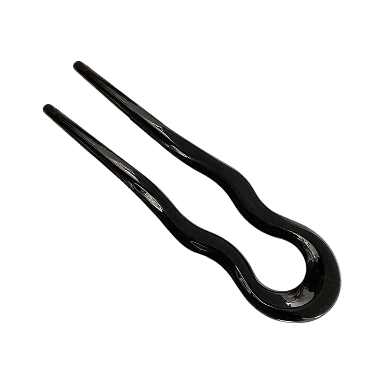 

Французский стиль волнистая U-образная заколка для волос элегантная палочка для волос с закручиванием 2-зубцовая заколка для прически пучок аксессуары для женщин и девушек 1