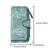 1956 Long Zipper Wallet, Large Capacity Card Holder, Unisex Clutch Bag, Fashionable Zipper Coin Purse, Suitable for Daily Use, A Great Gift for