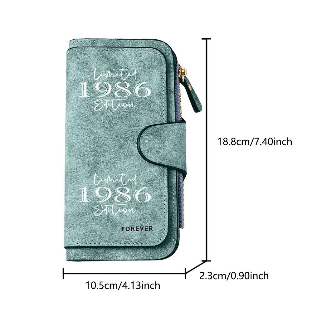 1956 Long Zipper Wallet, Large Capacity Card Holder, Unisex Clutch Bag, Fashionable Zipper Coin Purse, Suitable for Daily Use, A Great Gift for