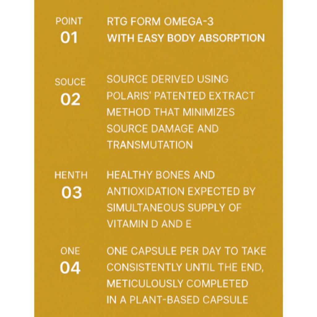 [Lyuh Esther] Superkritisches rTG Omega3 mit Vitamin D,E 30 Stück