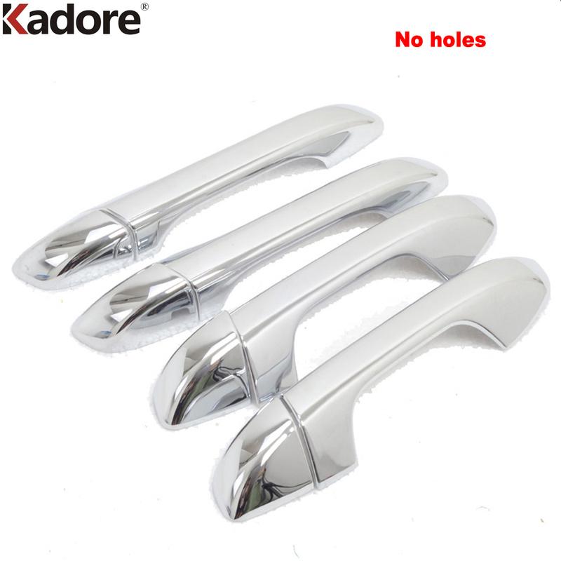 For KIA Sportage 2016 2017 2018   Chrome Door Handle Cover Trim Car Side Door Handles Catch Cap Overlay Accessories