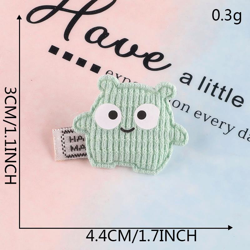Stoff Aufkleber Dekorative Schmuckstücke Niedlicher Plüschbär Cartoon Haarnadel Lederring Zubehör Brosche Handgemacht DIY Haarschmuck Zubehör