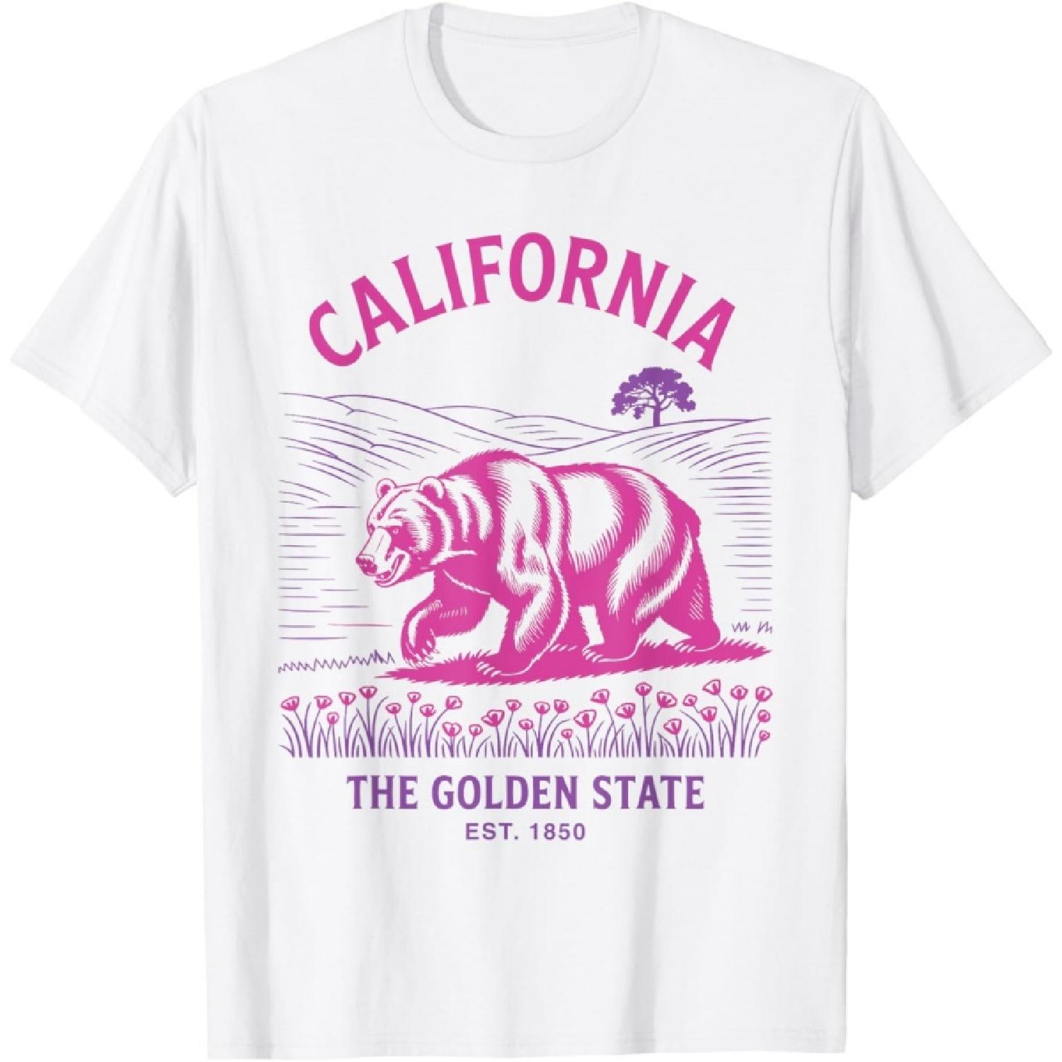 California Bear Graphic The Golden State Est XXXXXL белый