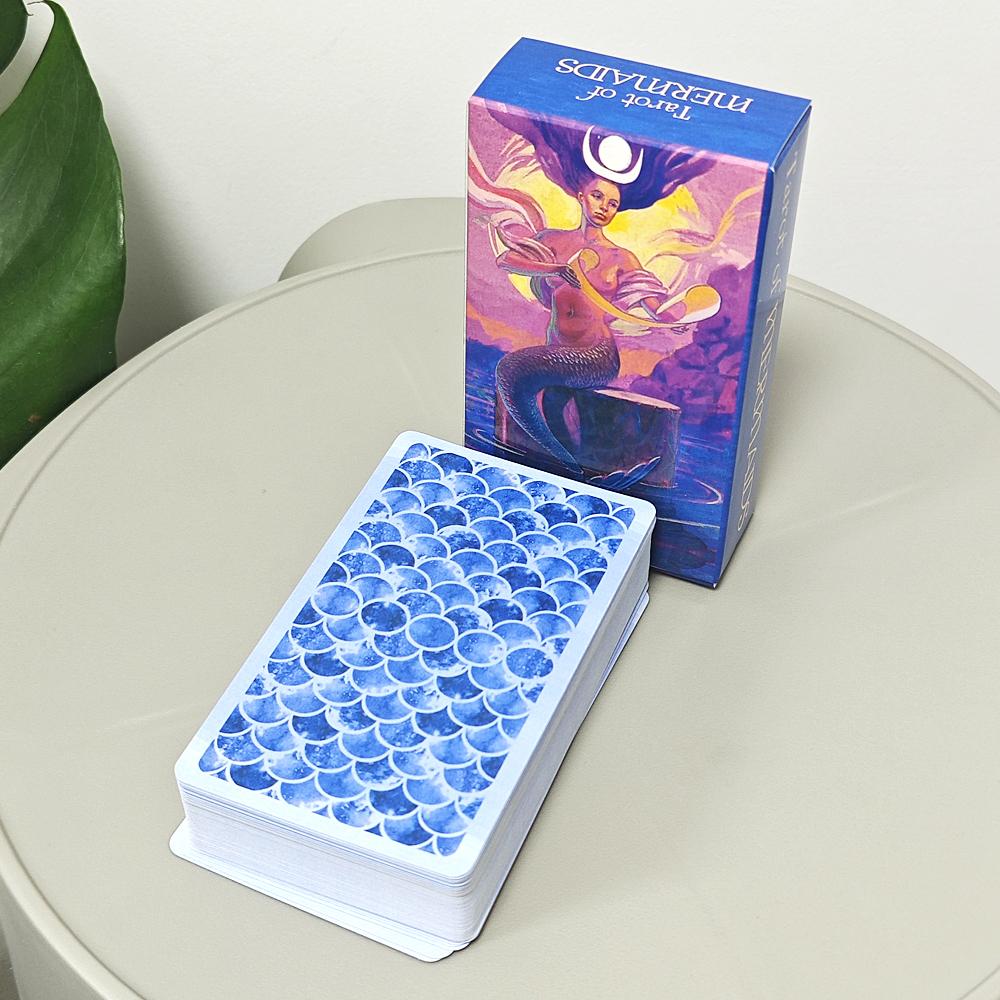 Tarot of Mermaids 10.3*6cm Creaturile frumoase și senzuale au farmecul ambiguu 78 buc. Cărți Sistemul Rider Waite