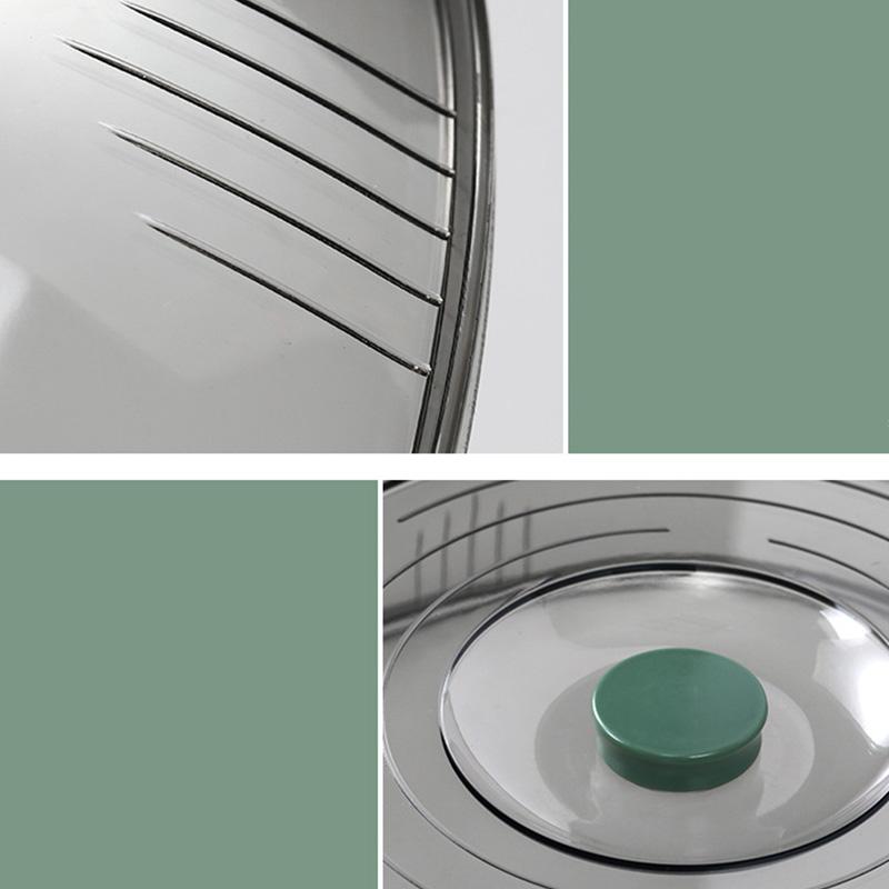 Dish Cover PET Heat Insulation Storage Transparent Dustproof for Home Picnic Cooking Green