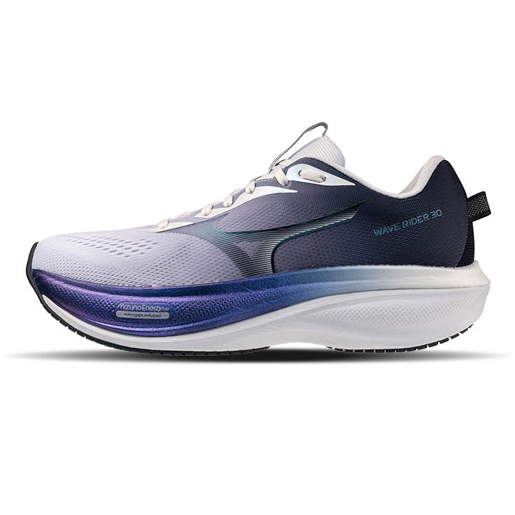 Mizuno Wave Rider 30 'Paars Marineblauw' Heren Sneakers 42.5 gray