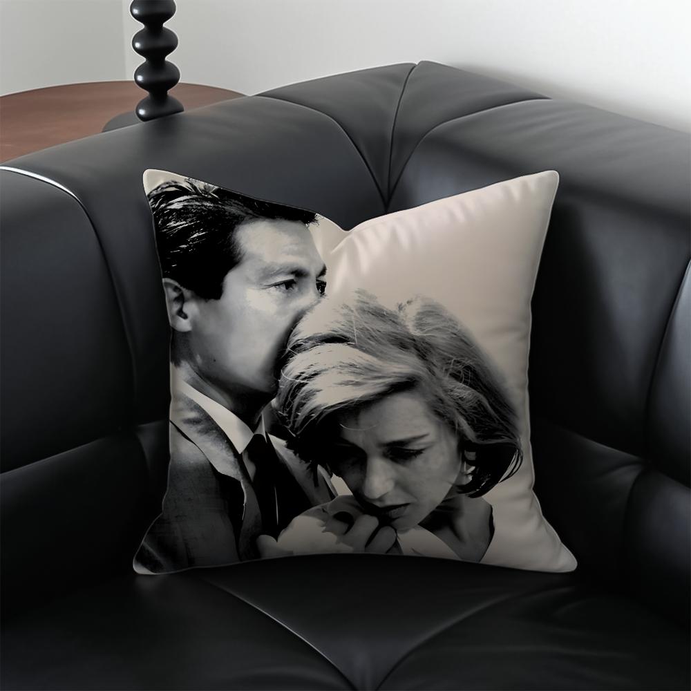1PC HHiroshima MMon Amours Movie Cushion Cover Pillow Case Antidustmite Invisible zipper silky plush cushion