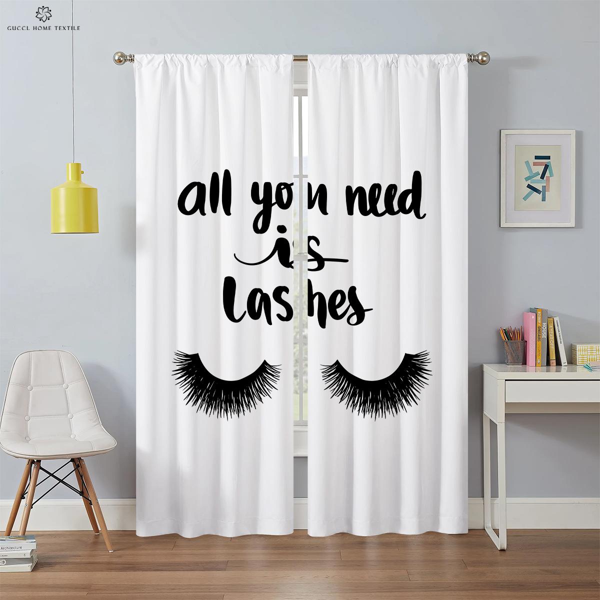 

Творческие нишевые шторы мечты, красочный блестящий принт единорога, спальня, гостиная, кухонные шторы, можно настроить W50xH130(CM)x2PCS&Grommet Top