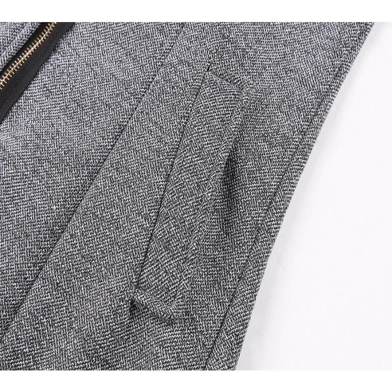 Осень и зима Новое толстое теплое женское пальто Ant с косой молнией и капюшоном — фото 3