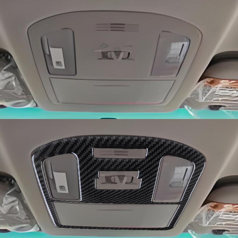 For 15-21 Toyota Hirax Car Interior Modified Carbon Fiber Roof Reading Light Decoration Stickers