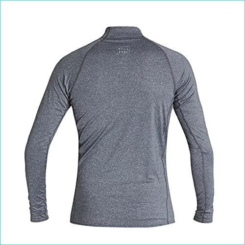 Billabong Kids' ALL DAY WAVE PF LS RASH Guard, Gray, BA015-857, Size 110cm