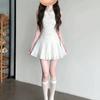 White sleeveless polka dot dress for children in early summer 2026 new French stunning huge good-looking small skirt