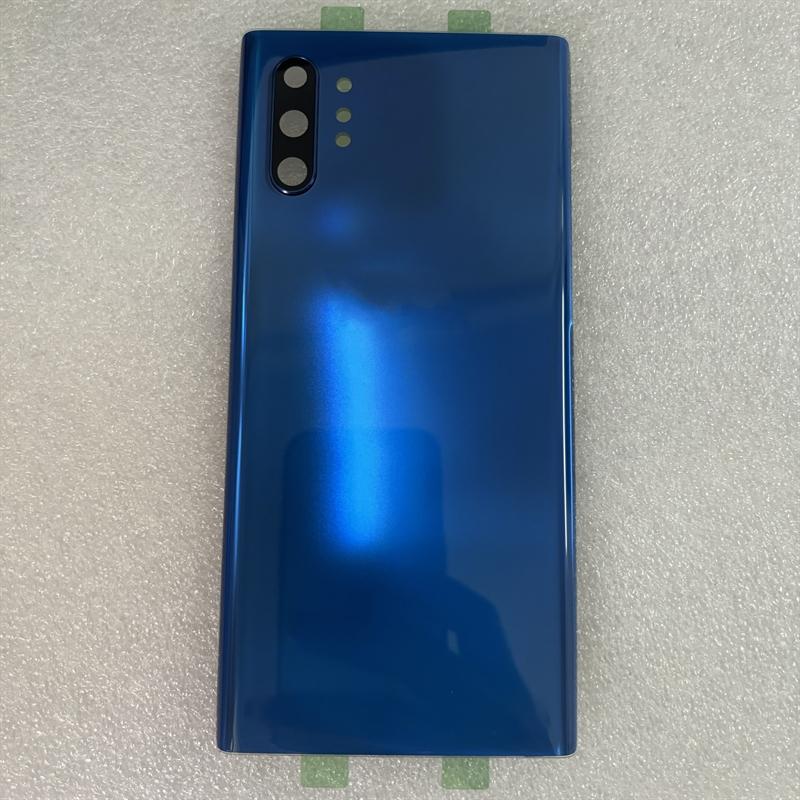 Battery Back Cover For Samsung Galaxy Note10 N970F Note 10 Plus N975F 3D Glass Panel Rear Door Housing Cover Camera Lens