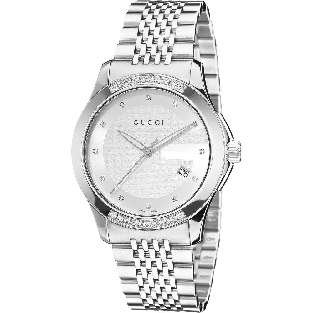 Gucci YA126407 G-Timeless Silver Dial Men`s