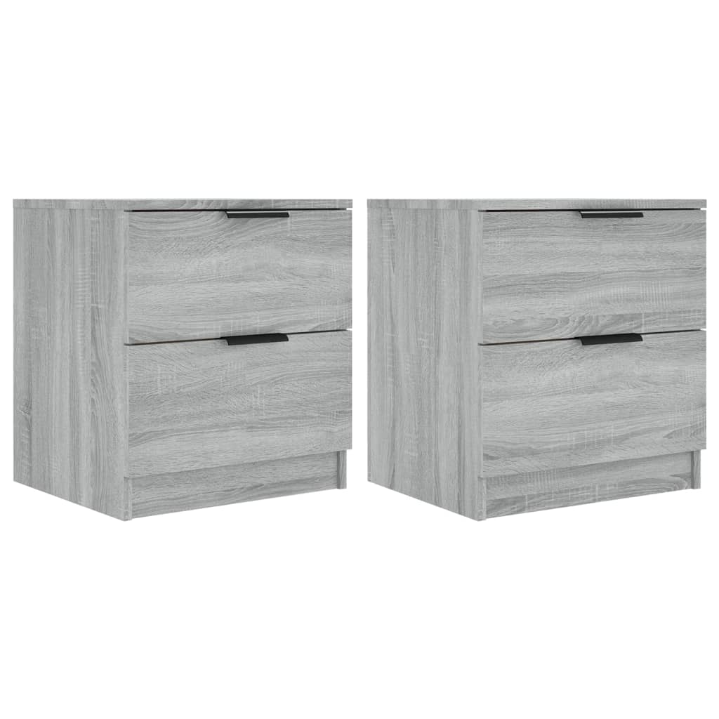 Nightstands 2 pcs Grey Sonoma Particleboard