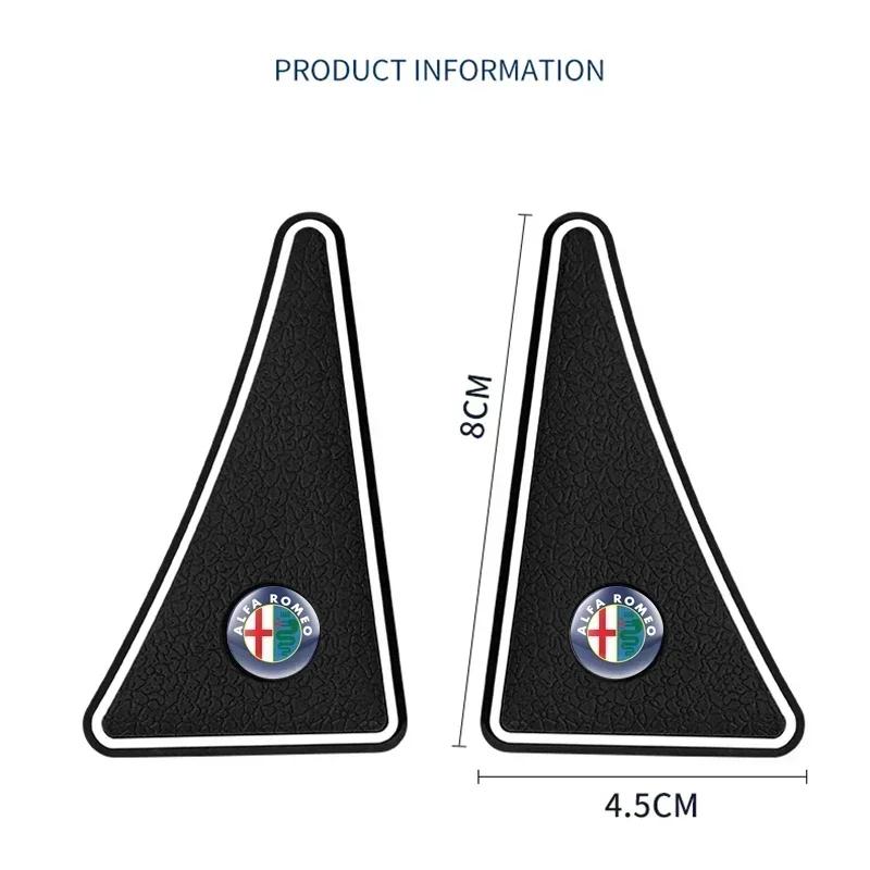 2Pcs Car Door Corner Cover Anti-collision Protection Stickers Accessory for Alfa Romeo 4C 159 Spider Giulia Giulietta 156 147