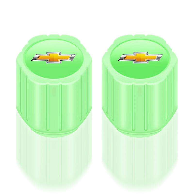Luminous Car Tire Valve Caps Fluorescent Motorcycle Wheel Tyre for Chevrolet Malibu XL Equinox Auto Door Entry Pedal Guards Accessories