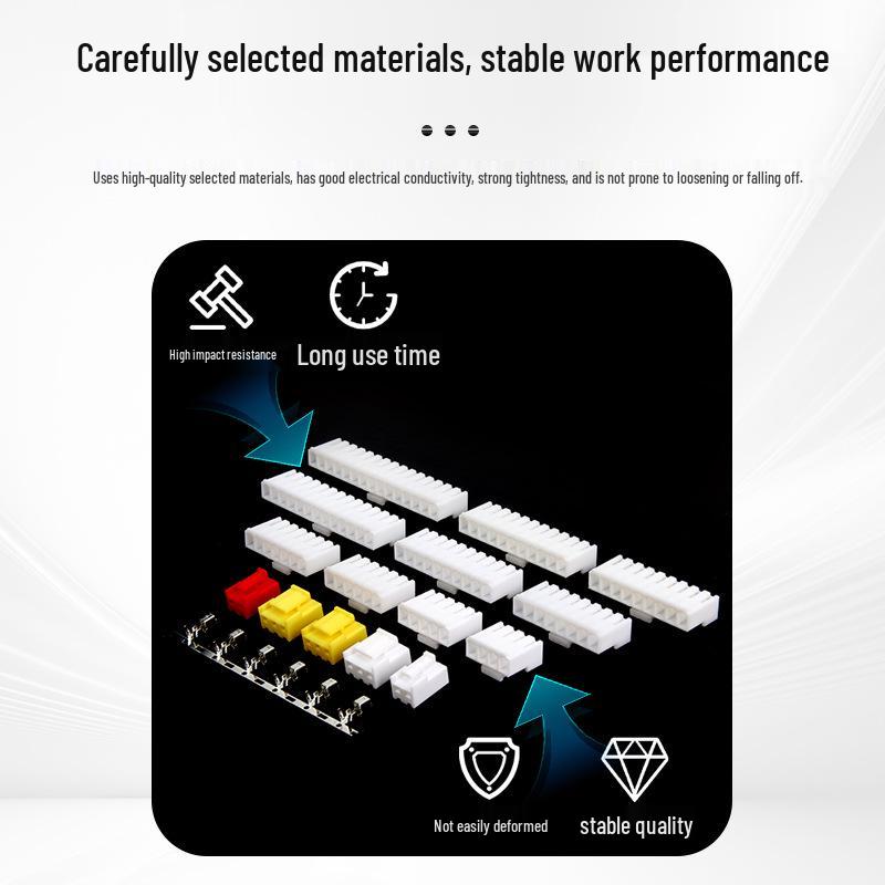 VH3.96mm Pitch Female Plastic Socket Connector Terminal, Straight Pin 2Y-15Y Full Pack