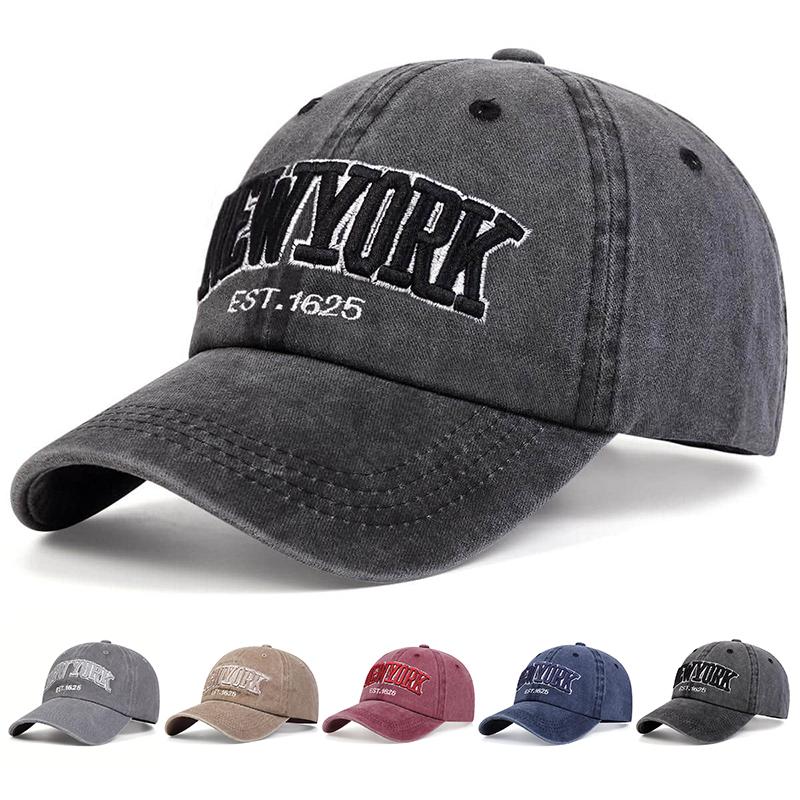 Unisex New York Embroidery Baseball Caps Spring And Autumn Outdoor Adjustable Casual Hats Sunscreen Hat Sports Golf Cap
