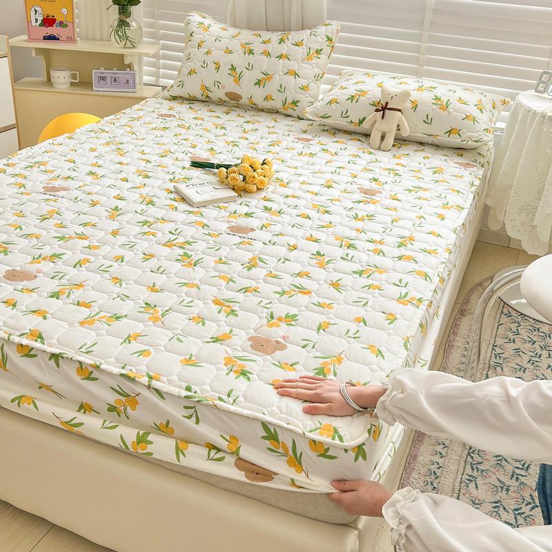 Bonenjoy Tagesdecke, Cartoon-Stil, Matratzenbezug, gesteppt, Spannbettlaken, hautfreundlich, Bettüberwurf, Matratzenschoner (Kein Kissenbezug)