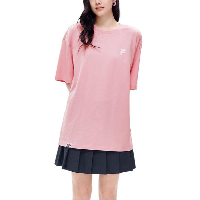 FILA SS24 T Shirt Unisex Youth Pink T11U423112F