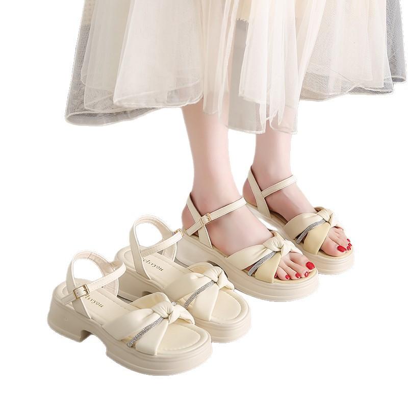 Fairy Shoes Thick-soled Shoes New Women's Thick-heeled Beach Sandals