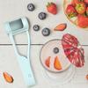 Cortador de uvas fatiador para crianças pequenas, quarto de uvas, tomates cereja, ferramenta de corte rápido de frutas para decoração de bolos e saladas