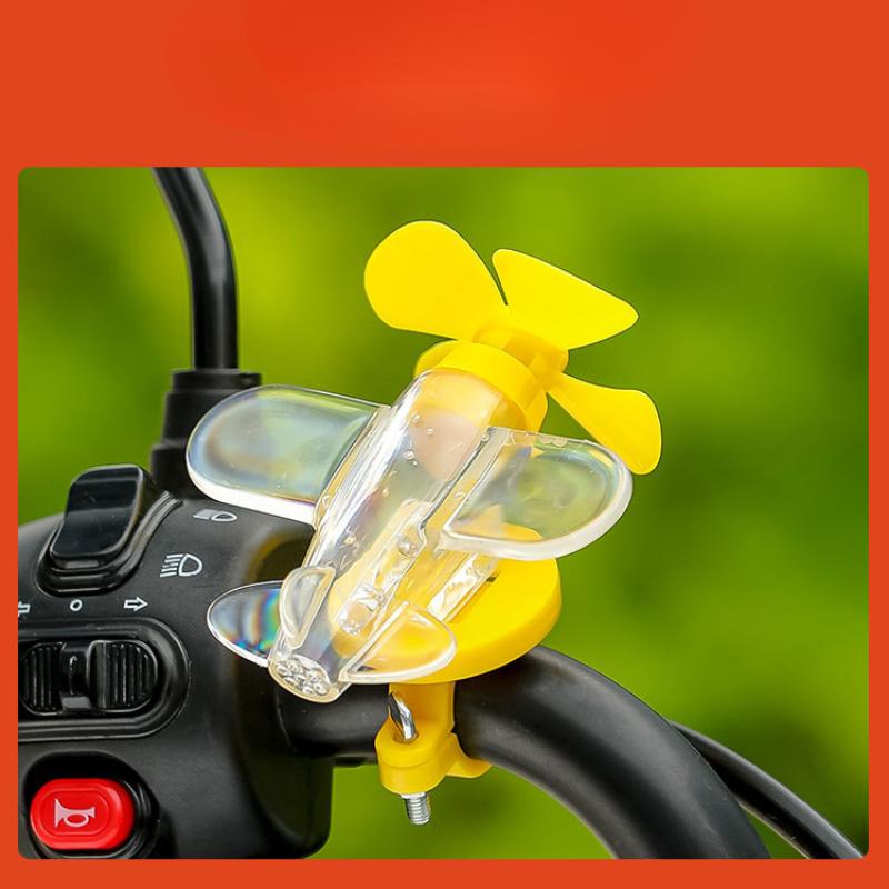 1 Stück Elektrofahrzeug Dekoration Leuchtendes Kleines Flugzeug Fahrrad LED Laternen Neu Kreativ Auto Umgebungslicht Dekoration Ornament