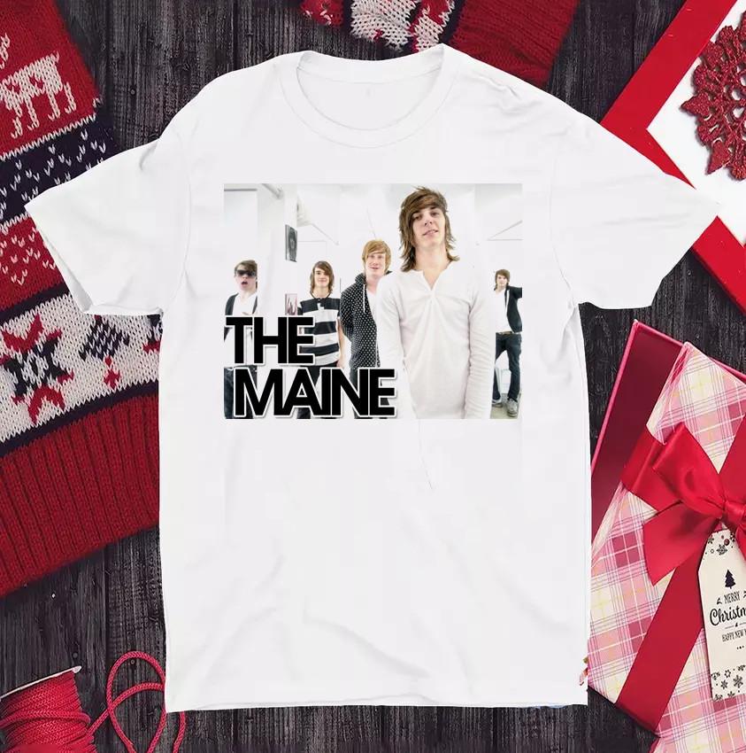 The Maine Band Size S To 4XL Cotton White Unisex T-Shirt S
