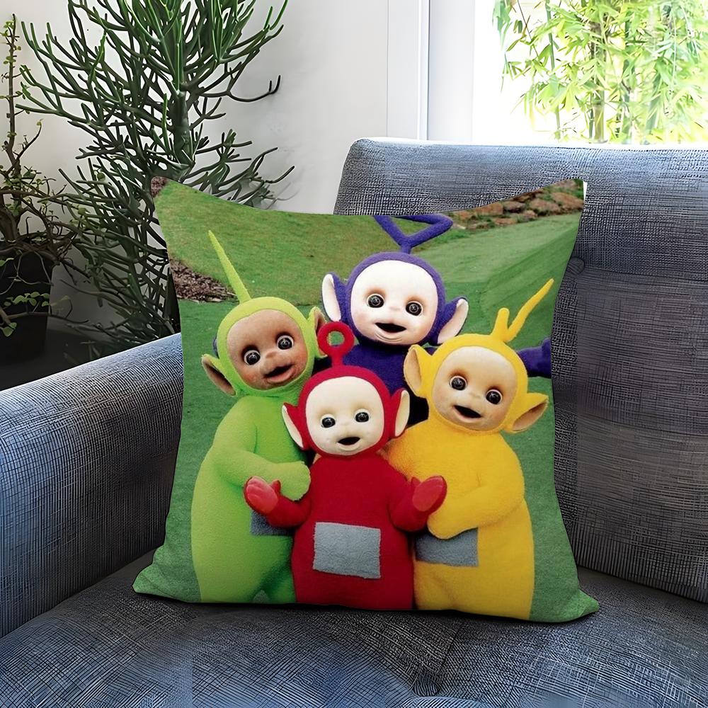 Federa Cuscino T-Teletubbies Carina Comoda Reversibile Ideale per Auto Divano Camera da Letto e Oltre