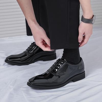 Fashion 2025 Men's New Oxford Shoe's Luxury Leather Refer Business Negotiation Gentlemen's Office Advanced Luxury Classic Retro  Shoe's