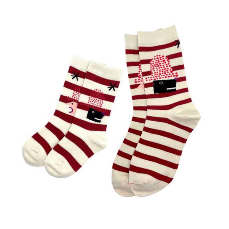 

PINZLE [PINZLE X IHM] Семейные носки - Ежедневное обсуждение (красный) Kids