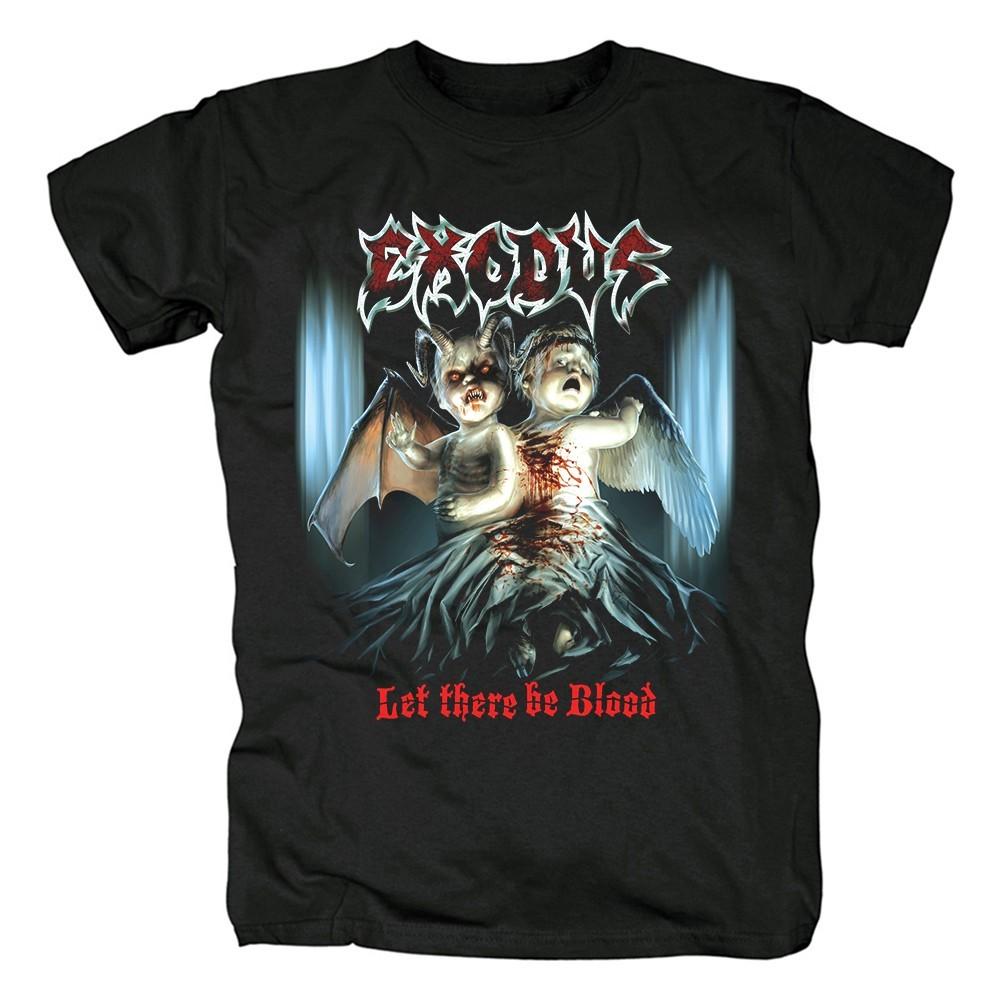 Exodus Let There Be Blood Tour Cotton BLack Unisex All Size T-shirt Unisex T-Shirt S