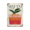 Vintage Fruit Juice Mojito Aperol Spritz Posters and Sangria Drink Negroni Metal Tin Sign Plaque Club Bar Home Decor Wall Pla