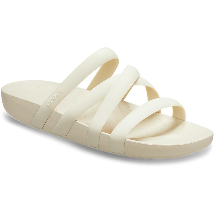 Crocs EVA Abrasion Resistant Slip Resistant Slide Slippers Women's Bone White 208217-2Y2