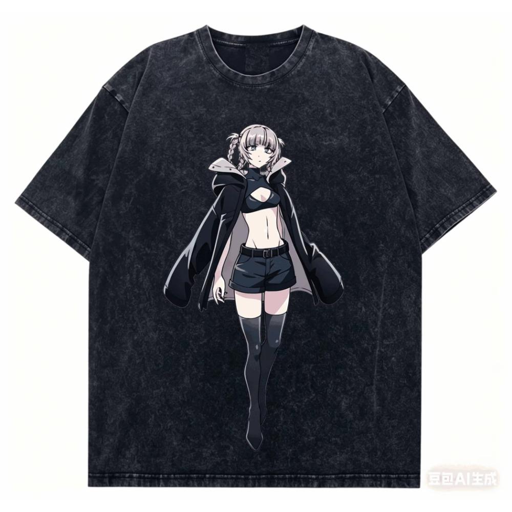 Hot Call of The Night Graphic T-shirt Gothic Aesthetic Streetwear Unisex Oversized Summer Cotton Washed Graphic Tee, Harajuku Style