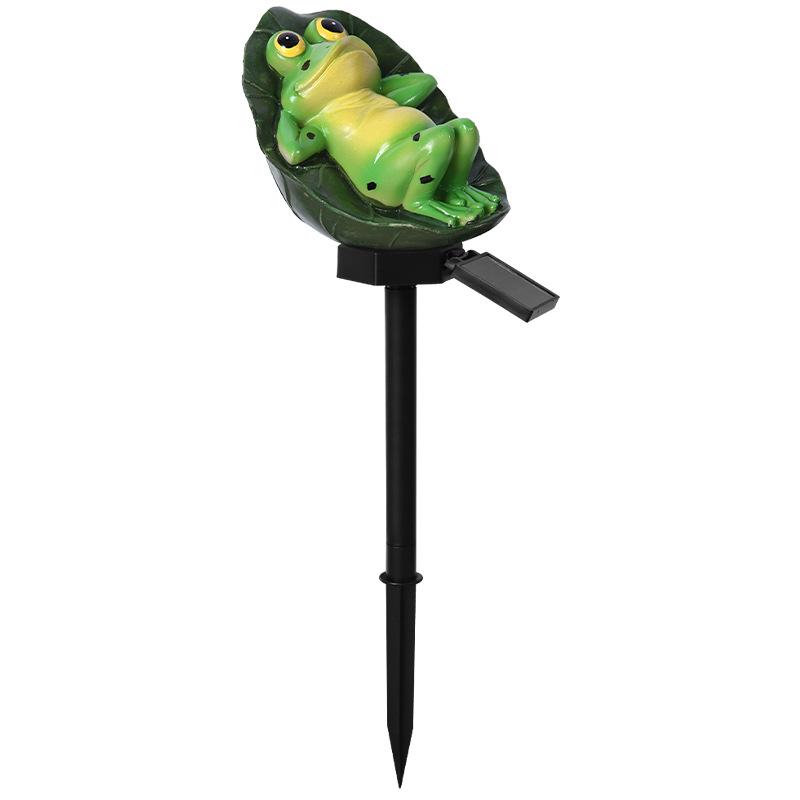 1Pc Solar Outdoor Lights, Garden Lights, Garden Layout, Decorative Grass Floor, Landscape Lawn Floor, Frog Lights