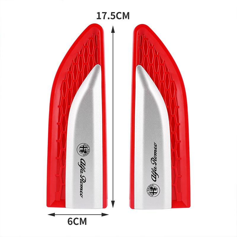 Car Blade Wheel Brow Side Tuyere Fender Decorative Stickers For Alfa Romeo Giulia Stelvio Giulietta 159 147 156 166 Accessories