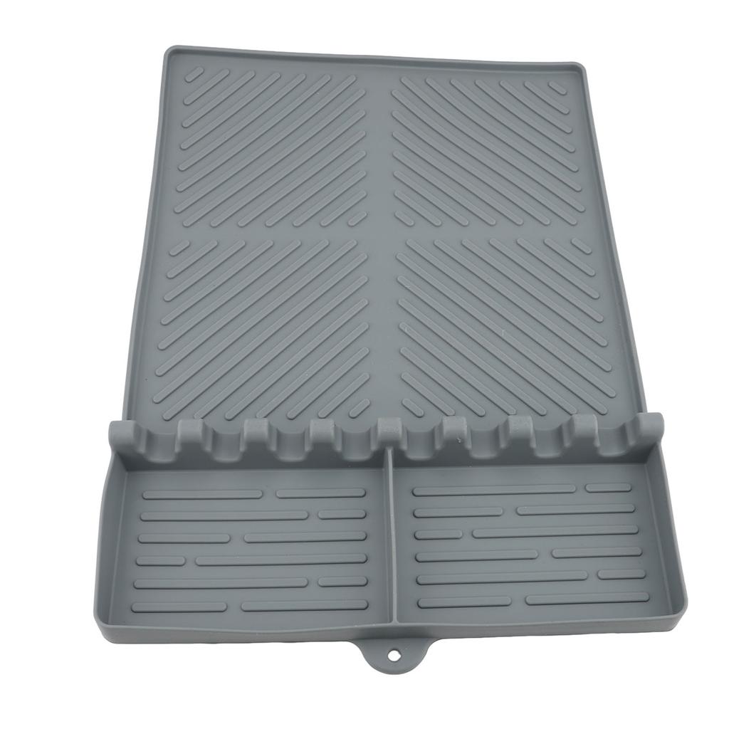 Silicone Spatula Mat Heat Resistant Anti Slip Versatile Side Shelf Griddle Tool Mat for Outdoor Kitchen Countertop