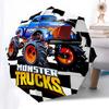 Monster Truck Themen-Reiseregenschirm mit 8 Speichen, Automatisches Öffnen und Schließen, Tragbares faltbares Design, Kompakter und stilvoller Schirm geeignet für